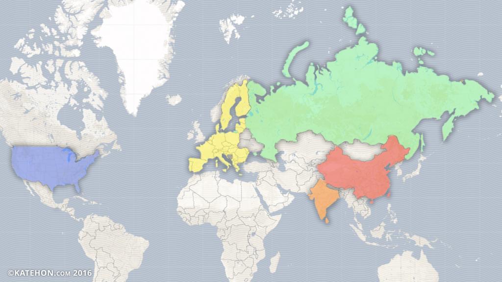 Многополярность мира карта