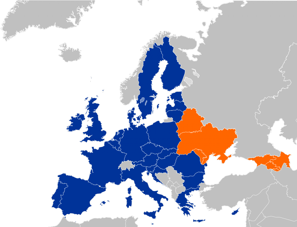 Политическая карта евросоюза