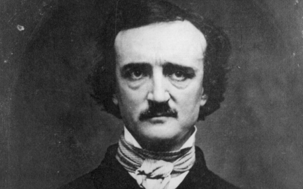 Sad Edgar Allan Poe buying (2020) by Mark Redfield