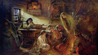 Weihnachten Wahrsagerei (Christmas Fortune Telling ) Von Konstantin Egorovich Makovsky