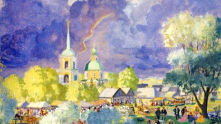 Kustodiev, The Storm