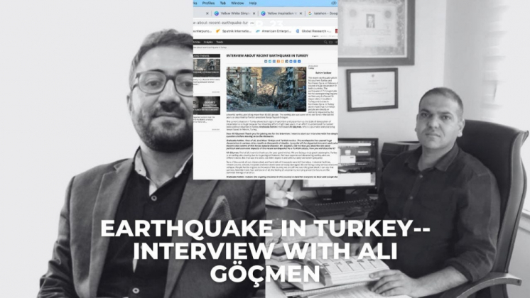 Intervista sul recente terremoto in Turchia