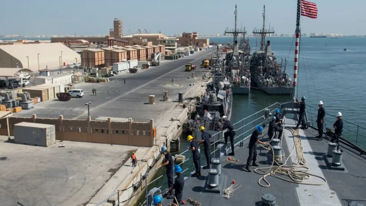 The US Fifth Fleet is based at Mina Salman in Bahrain. Credit: US Navy/Mass Communication Specialist 3rd Class Lenny LaCrosse